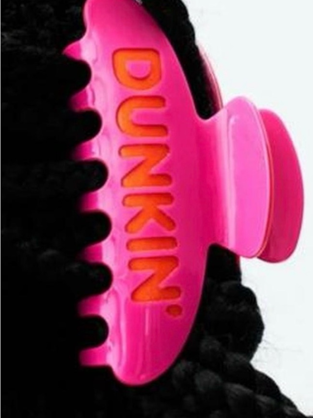 PARKE Dunkin Pink Hair Claw Clip - Picture 2 of 3